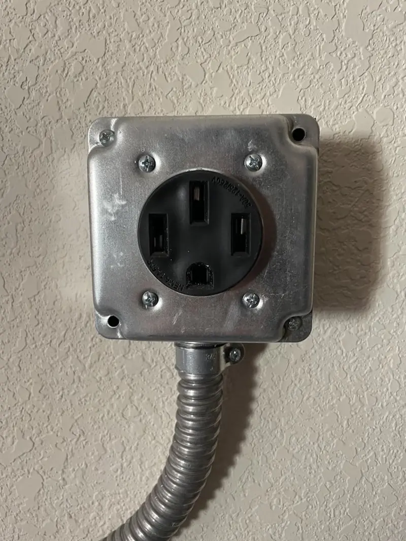 NEMA 14-50 outlet installed for Smart Home Electrical in Eudora